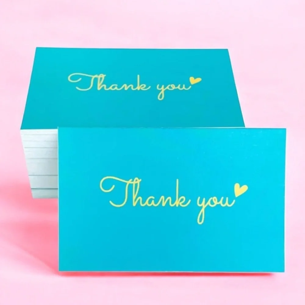 20 Thank You Cards (2x3.5in)